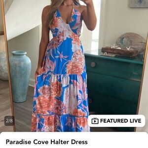 Paradise Cove Halter Dress size L